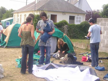 démontache des tente au deusieme bivouac